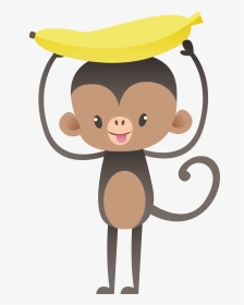 Monkey Clipart Couple - Cartoon, HD Png Download, Transparent PNG