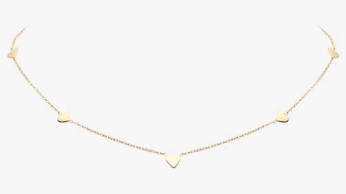 Gold Multi Heart Necklace, HD Png Download, Transparent PNG