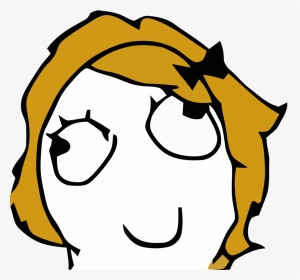 Derpina Meme Face Clipart , Png Download - Meme Faces Girl Png, Transparent Png, Transparent PNG