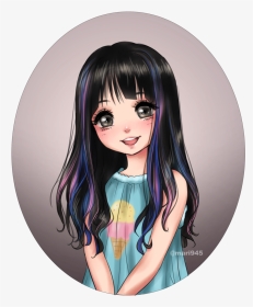 Jpg Library Cute Smile By Mari - Anime Girl Cute Smile, HD Png Download, Transparent PNG