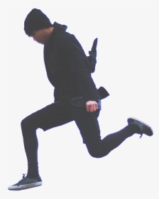 Image2 - Man In Black Jumping, HD Png Download, Transparent PNG