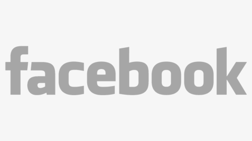 Grey Facebook Text Logo, HD Png Download, Transparent PNG
