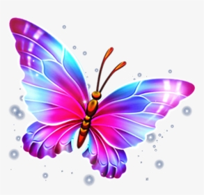 #ftestickers #butterfly #light #colorful, HD Png Download, Transparent PNG