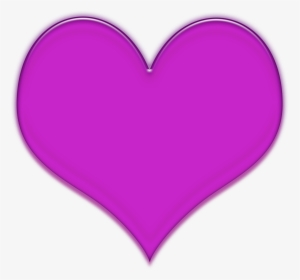 Purple Heart Violet Emoji Orchid - Clipart Purple Heart, HD Png Download, Transparent PNG