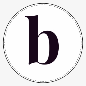 Lowercase Circle Banner Letter B - Circle, HD Png Download, Transparent PNG