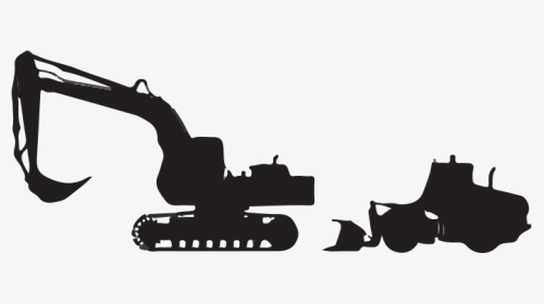 Png Black And White Library Hellocrane Gps Based Loader - Silhouette, Transparent Png, Transparent PNG