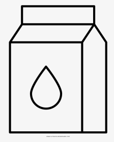 Milk Carton Png Black And White - Illustration, Transparent Png, Transparent PNG
