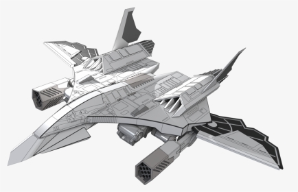 Futuristic Space Fighter Png, Transparent Png, Transparent PNG