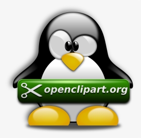 Tux Openclipart Dot Org - Adã©lie Penguin, HD Png Download, Transparent PNG