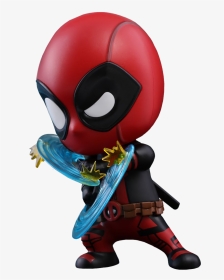 Comic Figures Hot Toys Deadpool 2 Bobble-head Cosbaby - Deadpool Cosbaby, HD Png Download, Transparent PNG