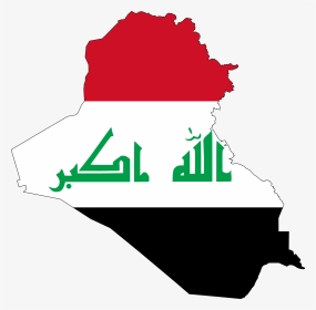 Iraq Flag Map Large Map - Iraq Flag Map, HD Png Download, Transparent PNG