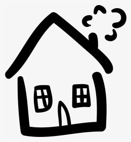 House Hand Drawn Construction - Hand Drawn House Icon, HD Png Download, Transparent PNG
