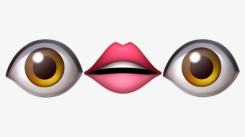 👁👄👁 #emojis #weird #grunge #edgy #aesthetic #mine - Emoji 👁 👄 👁 Iphone, HD Png Download, Transparent PNG
