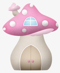 Hroselli Bg&g Mushroom1 - Pink Mushroom House Clipart, HD Png Download, Transparent PNG
