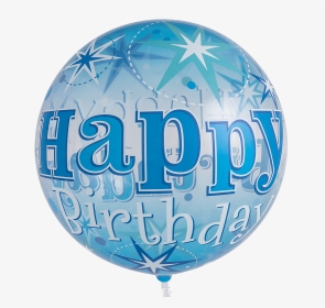 Birthday Blue Starburst Sparkle Bubble Balloon - Balloon, HD Png Download, Transparent PNG