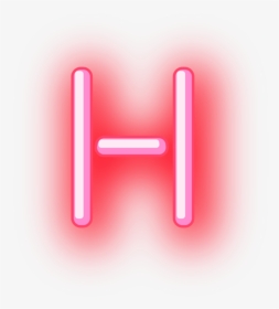H Neon Letter Sticker By Stickers Free - Transparent Neon Letters, HD Png Download, Transparent PNG