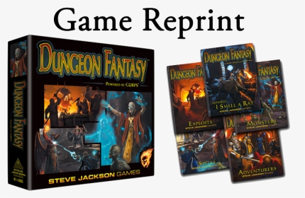 Second Printing Of The Boxed Set - Dungeon Fantasy Roleplaying Game, HD Png Download, Transparent PNG