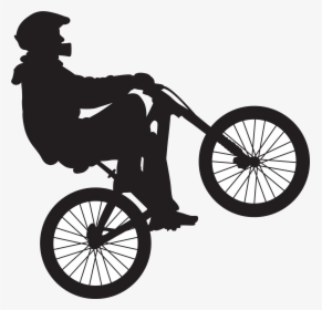 Rider Clipart Cycling - Clip Art Bmx Silhouette, HD Png Download, Transparent PNG