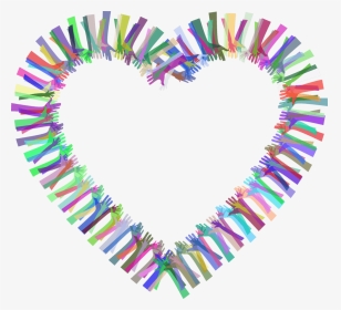 Colorful Hands Created Hearts - תעבירו את זה הלאה, HD Png Download, Transparent PNG