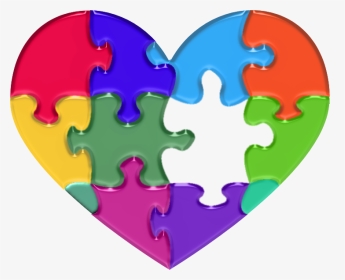Image Gallery Heart Autism Puzzle Piece - Autism Puzzle Piece Heart, HD Png Download, Transparent PNG