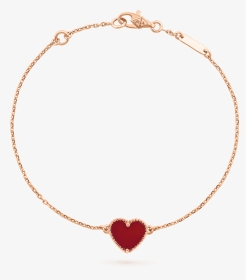 Sweet Alhambra Heart Bracelet, - Van Cleef And Arpels Bracelet Red, HD Png Download, Transparent PNG
