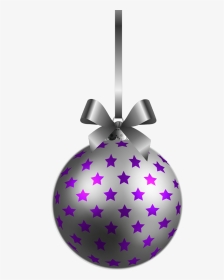 Silver Christmas Tree Decorations Clipart, HD Png Download, Transparent PNG