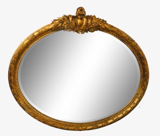 1920 Vintage Baroque Style Oval Mirror For Sale - Circle, HD Png Download, Transparent PNG