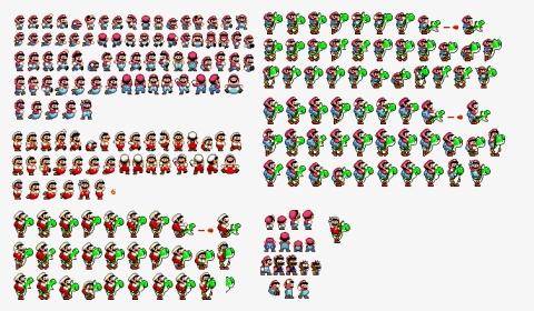 Sprite Sheet Mario Transparent, HD Png Download, Transparent PNG