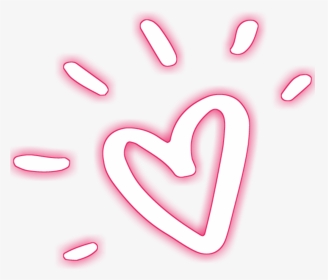 #neon #neonedit #neonred #hearts #heart #neonhearts - Heart, HD Png Download, Transparent PNG
