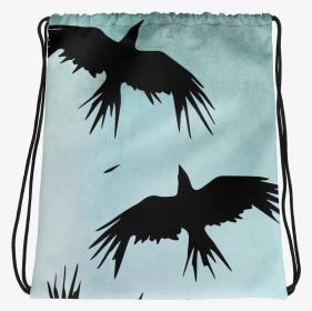 Murder Of Crows Drawstring Bag   Class Lazyload Lazyload - Llama With Mickey Ears, HD Png Download, Transparent PNG