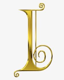 I Gold Letters, Doodle Lettering, Letter I, Beautiful - Brass, HD Png Download, Transparent PNG