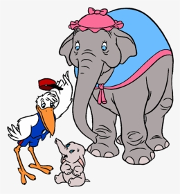 Dumbo And Mr Stork Cartoon, HD Png Download, Transparent PNG