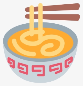 Noodle Clipart Bowl Noodle - Bowl Of Noodles Emoji, HD Png Download, Transparent PNG