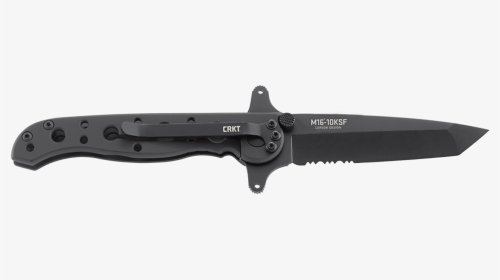 10ksf Tanto Black With Triple Point™ Serrations Stainless - Crkt M16 Tanto, HD Png Download, Transparent PNG