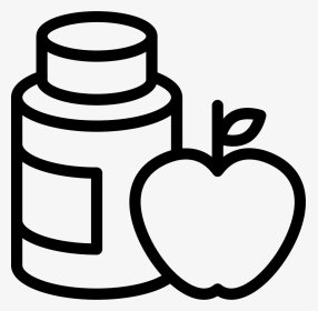 Gymnast Apple Diet With Natural Supplements Svg Png - Food Supplements Icon, Transparent Png, Transparent PNG