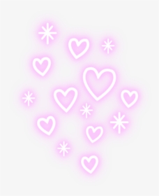 #heart #hearts #pink #love #neon #neonlight #glowing - Heart, HD Png Download, Transparent PNG