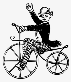 Wheel Clipart Cycling - Cartoon Vintage Bicycle Png, Transparent Png, Transparent PNG