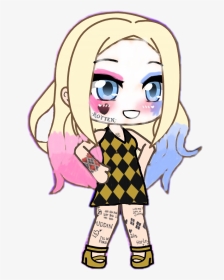 #harleyquinn #club #gachalife #cute #dress #suicidesquad - Cute Harley Quinn Drawing, HD Png Download, Transparent PNG