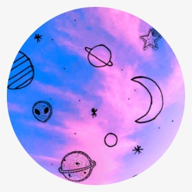 Galaxy Alien Space Circle Background Tumblr Aesthetic Circle Background Picsart Hd Png Download Transparent Png Image Pngitem