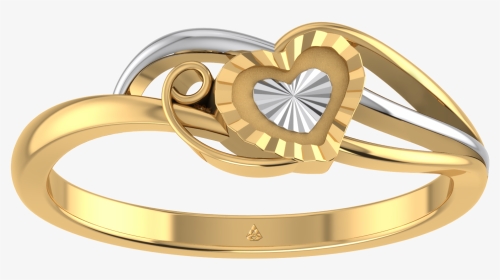 Heart Shape Ring Design Gold, HD Png Download, Transparent PNG