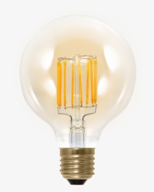 Led Lamp 6w E27 Filament Segula Dimbaar Globe Goud - Incandescent Light Bulb, HD Png Download, Transparent PNG