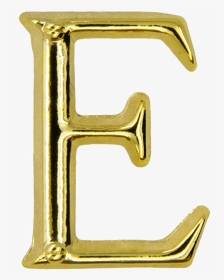 Gold E Letter Png, Transparent Png, Transparent PNG