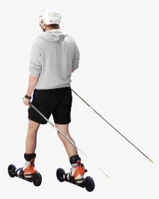 275 I Didnt Know That Terrain Roller Skis Existed Until - Man On Rollerblades Png, Transparent Png, Transparent PNG
