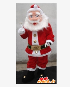 Santa Claus Mascot, Dressed In Red And White - Santa Claus Mascot, HD Png Download, Transparent PNG
