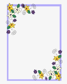 Borders And Frames Flowers, HD Png Download, Transparent PNG