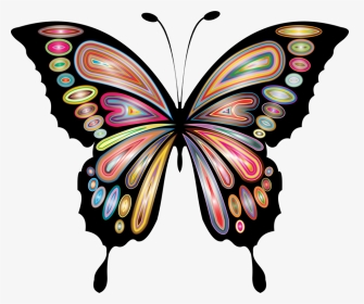 Butterfly Blue Purple Swallowtails Drawing - Yellow Green Butterfly Clipart, HD Png Download, Transparent PNG