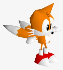 7938 - Sonic R Tails Model, HD Png Download, Transparent PNG