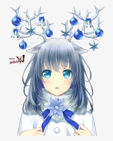Christmas Anime Girl Drawings, HD Png Download , Transparent Png Image -  PNGitem