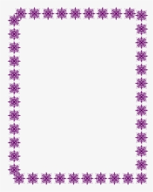 Free Stock Photo - Purple Star Page Border, HD Png Download, Transparent PNG