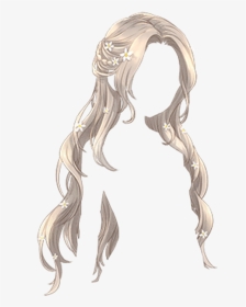 Blond Drawing Long Hair Clip Arts - Transparent Background Girl Hair Png,  Png Download , Transparent Png Image - PNGitem
